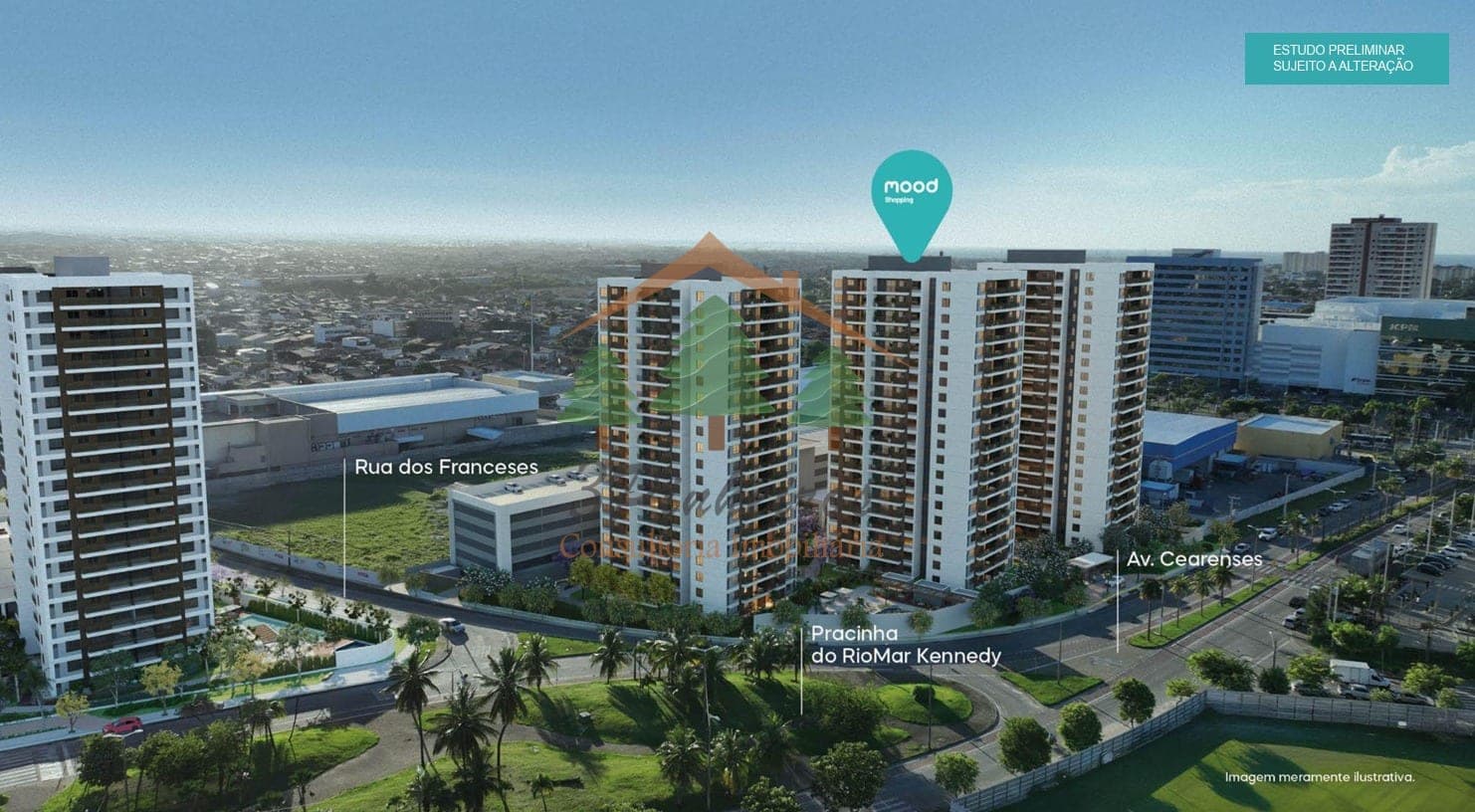 Apartamento à venda no Presidente Kennedy em Fortaleza – projeto mood shopping