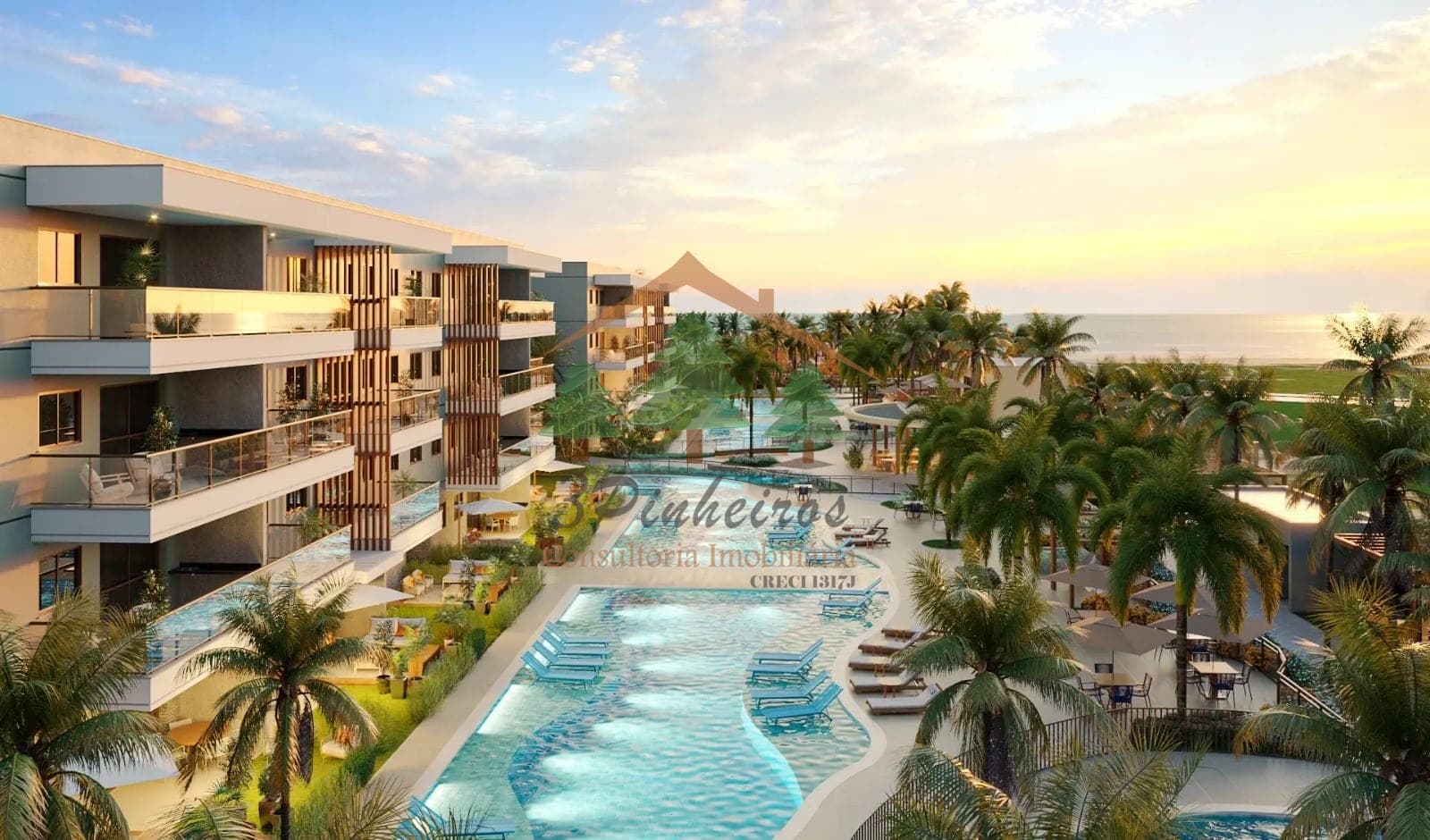 Apartamento à venda no Porto das Dunas em Aquiraz-Ceará – fachada