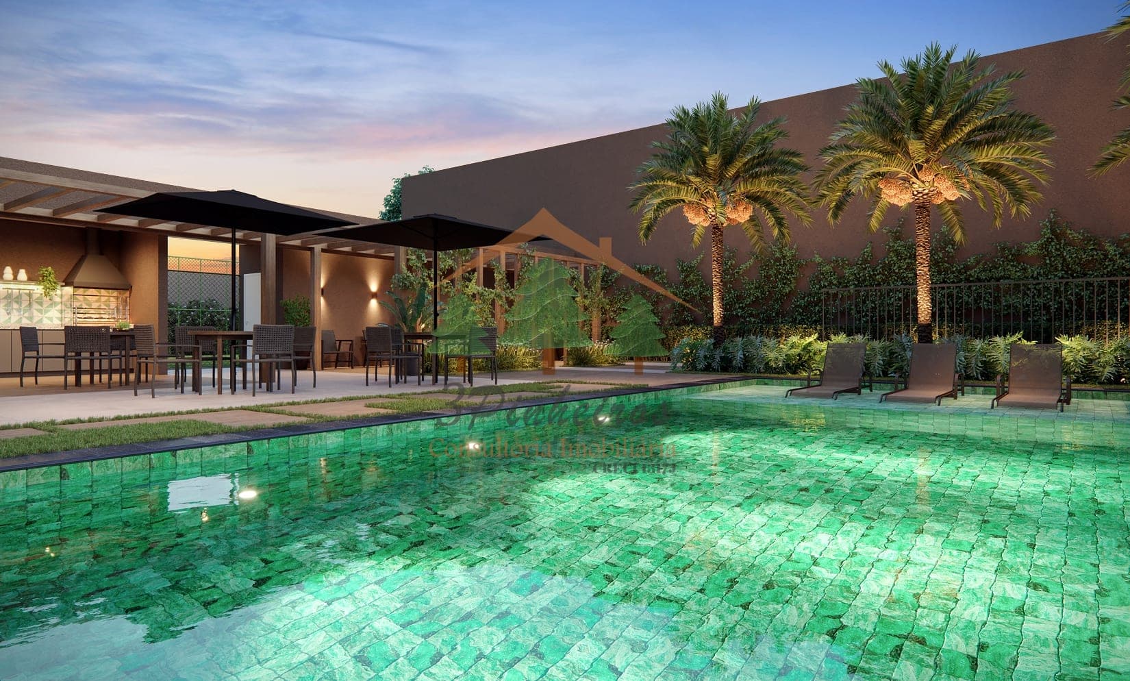 Apartamento à venda no Engenheiro Luciano Cavalcante, em Fortaleza – piscina