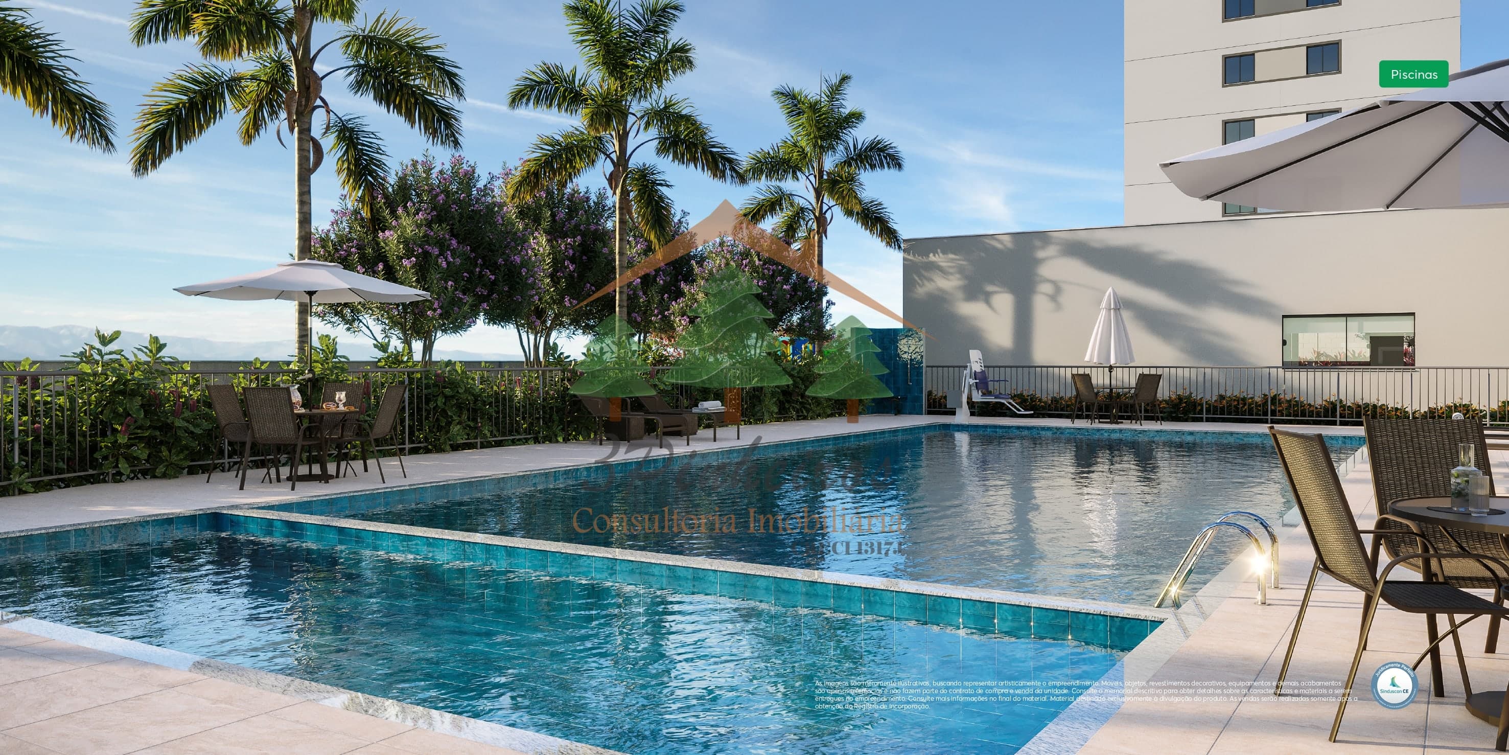 Apartamento à venda no Cajazeiras em Fortaleza – piscina