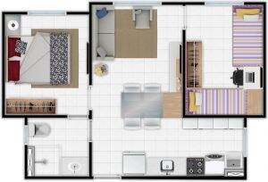 Apartamento à venda com 2 quartos, 415774m² - Foto 8