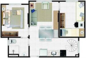 Apartamento à venda com 2 quartos, 415774m² - Foto 6
