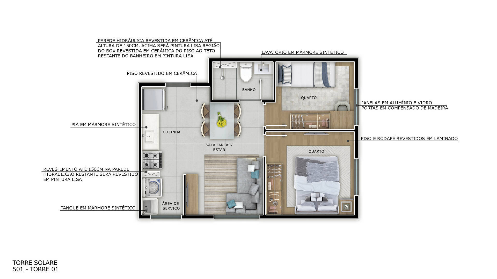 Apartamento à venda com 2 quartos - Foto 14