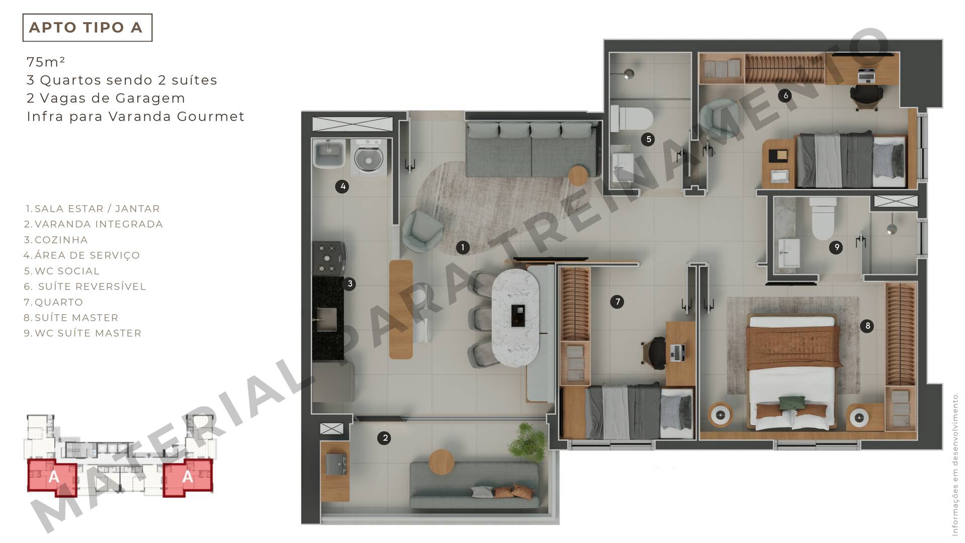 Apartamento à venda com 2 quartos, 64m² - Foto 8